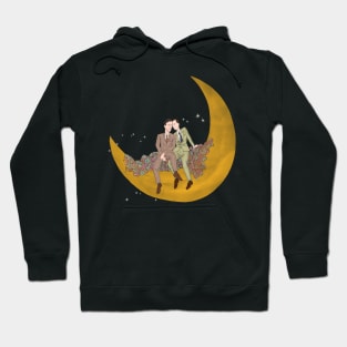 COUPLE ON THE MOON Hoodie